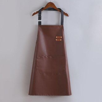 OEM Delantal De Piel - Marr&oacute;n Claro - Piel Suave, Resistente Al Agua Y Al Aceite - 1 Unidad