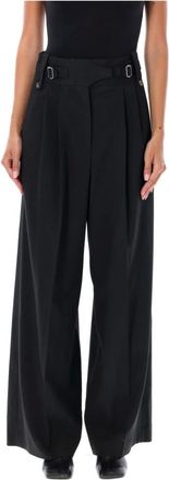 By Malene Birger Wide Trousers, female, Black, S, Taal High-Waist Trousers
