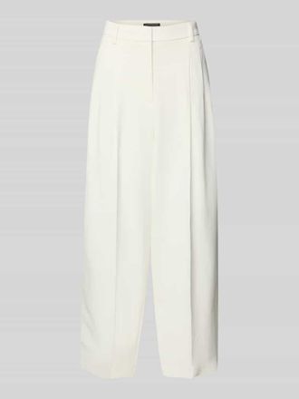 Luisa Cerano Luisa Cerano Wide Fit Stoffhose aus Viskose-Mix mit Bundfalten in Offwhite, Gr&ouml;&szlig;e 34