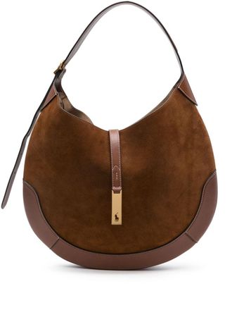 Polo Ralph Lauren Borsa a spalla Polo ID grande - Marrone