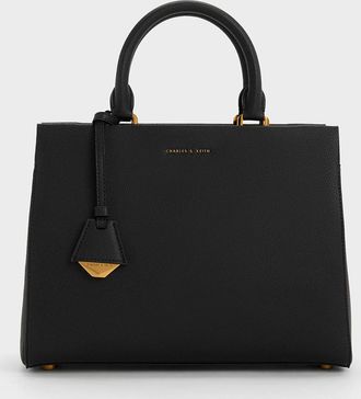 Charles & Keith Mirabelle Structured Top Handle bag