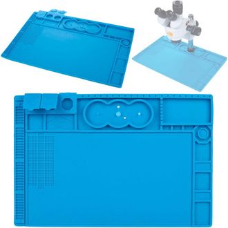 OEM Alfombrilla De Silicona (base Con Base De Hierro) Para Microscopio 480x320mm