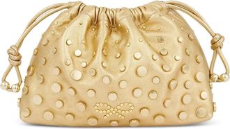 Anya Hindmarch studded drawstring clutch bag - Gold