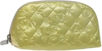 Chanel Pre-owned Clutches, female, Yellow, Size: ONE SIZE Pre-owned Vintage Leather Clutch