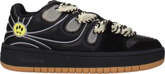 Barrow Sneakers Skate Dames Leer Zwart