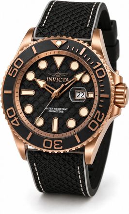 Invicta Grand Diver 51090 Herenhorloge - Quartz Uurwerk - Roestvrij Staal met Zwarte Wijzerplaat - 48 mm