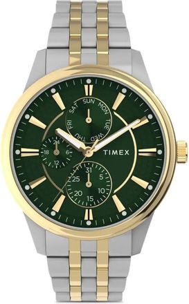 Timex Orologio con quadrante verde e cinturino in acciaio inossidabile 55mm
