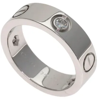 Cartier Love White Gold (18K) Band Ring (Pre-Owned)