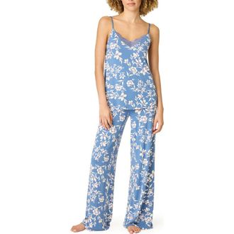 PJ Salvage Flora Dreams Pajamas in Moonlight Blue at Nordstrom, Size X-Large
