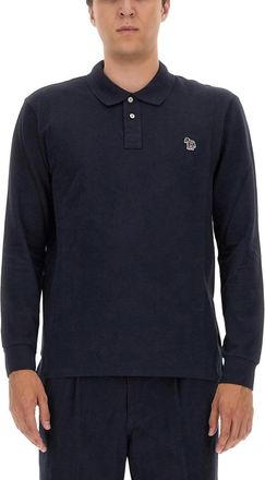 Paul Smith Polo Shirt With Zebra Patch-Uomo