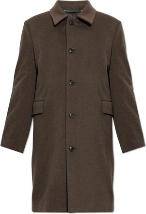 Paul Smith Cappotto in lana con spacco singolo - - Coats - Uomo - Marrone - M