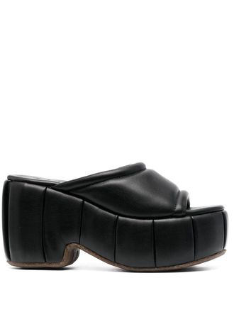 Themoir&egrave; 100mm Cassiope platform sandals - women - Leather - 39 - Black