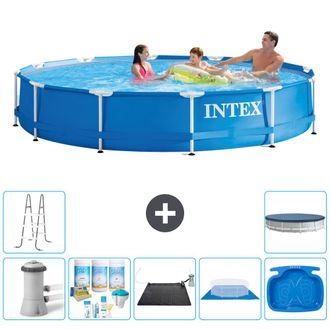 Intex Piscina Con Estructura Redonda - 366x76 Cm - 8-piezas S21179