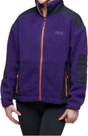Cotopaxi Bacano Fleece Jacket In Black Violet/carbon