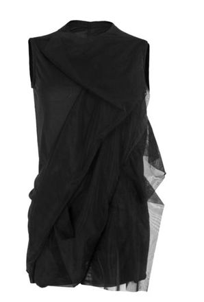 Rick Owens Black Lilies Tank Top Size M