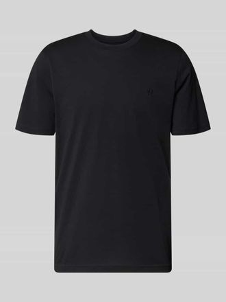 Mc Neal Regular Fit T-Shirt mit Logo-Stitching in Black, Gr&ouml;&szlig;e XXXL