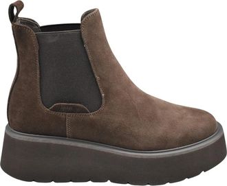 Janet & Janet Chelsea Boots - Dames - Chelseaboots - Bruin - 39 EU - Su&egrave;de - Schoenen