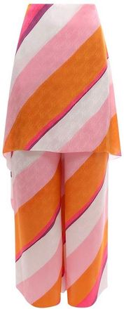 Fendi Multicolor Silk Womens Pants