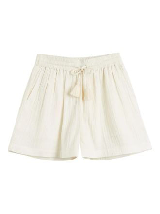 Chinti and Parker tassel-drawstring shorts - women - Cotton - 12 - Neutrals