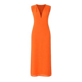 Moschino Midi Dresses, female, Orange, Size: S Sabble Midi Dress