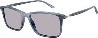 Giorgio Armani AR8218F Asian Fit 6165M3 Mens Sunglasses Blue Size 56