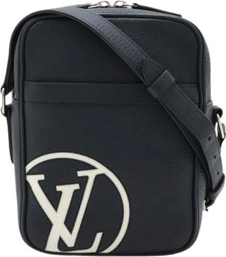Louis Vuitton Pre-owned Danube PM Schoudertas - Dames - Vintage Schoudertas - Blauw - ONE Size - Leer - Vintage