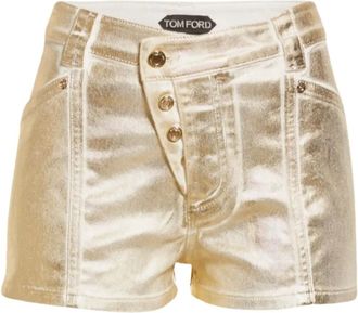 Tom Ford Shorts metallizzati - Oro