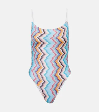 Missoni Zigzag lamé swimsuit