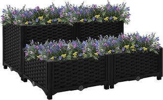 vidaXL Arriate 80x80x38 Cm Polipropileno Vidaxl