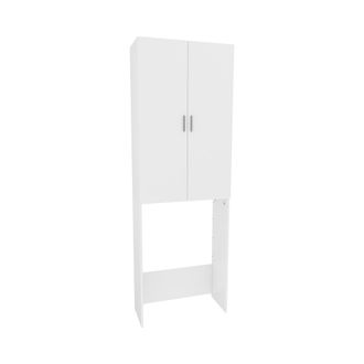 Vicco Mueble De Lavadora Martha, Blanco, 64 X 190 Cm Con 2 Puertas Largas, Vicco