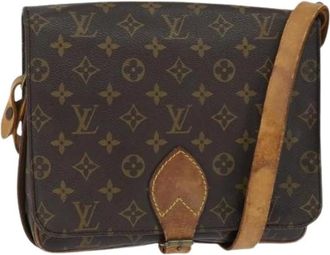 Louis Vuitton Pre-owned Cross Body Bags, female, Brown, Size: ONE SIZE Pre-owned Vintage Canvas Cross Body Bag