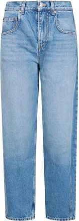 Isabel Marant Oriane Broek - Dames - Loose Fit Jeans - Blauw - 4XS - Katoen - Jeans