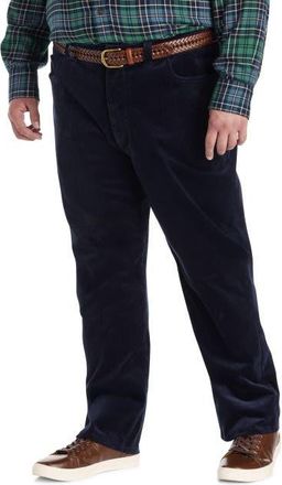 Nautica Big & Tall 5-Pocket Stretch Corduroy Pants in Navy Seas at Nordstrom, Size 40 X 34