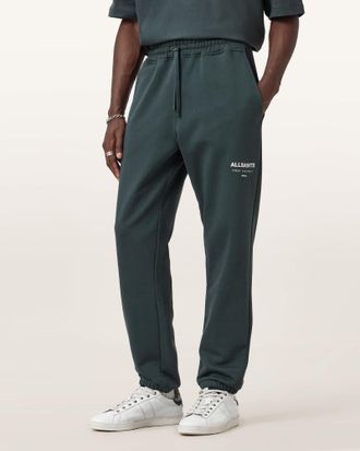 AllSaints Cotton Underground Relaxed Fit Logo Sweatpants, Size: S