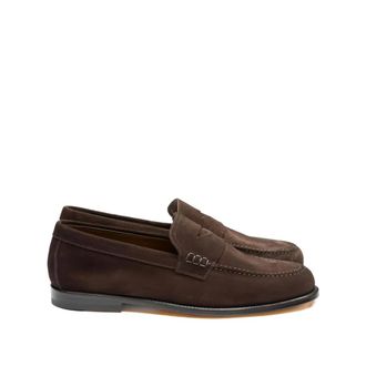 Doucal's Loafers, male, Brown, Size: 10 1/2 US Dark Brown Flat Shoes