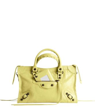 Balenciaga Yellow Le City Small Satchel
