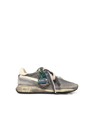 Autry Scarpe da ginnastica Autry Reelwind Supervintage Low in mesh grigio e pelle scamosciata