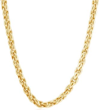 Pompeii3 Mens 14k Gold (83gram) or Platinum (156gram) 7mm Link Chain Necklace 20