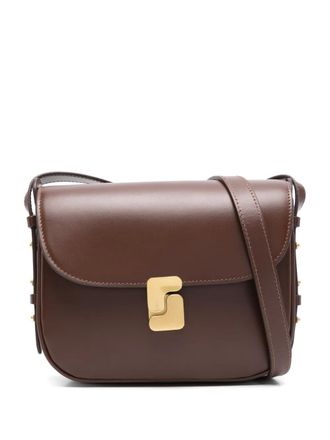 SOEUR mini Bellissima leather cross body bag - women - Cotton/Calf Leather - OS - Brown