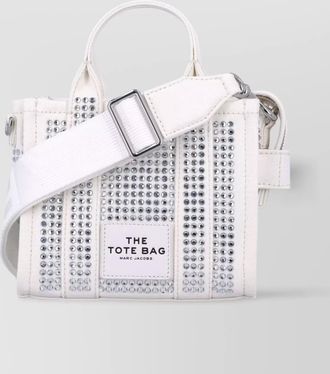 Marc Jacobs crystal studded crossbody tote with top handles