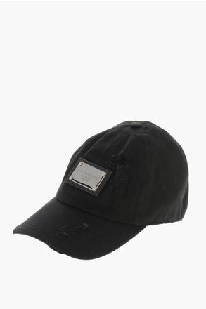 Dolce & Gabbana Canvas Baseball Cap with Metal Plate size 58