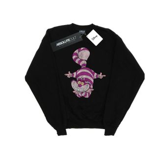 Disney Dames/Dames Alice In Wonderland Cheshire Cat Upside Down Sweatshirt (Zwart)