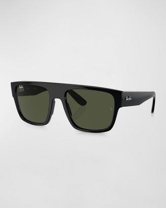 Ray-Ban Men & apos;s rb0360s Plastic Oversized Square Sunglasses, 57mm