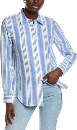 Jones New York Drop Shoulder Linen-Blend Shirt