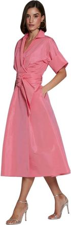 Moskada Vestido Gea - Dames - Wikkelkleedje - Roze - S - Kleedjes