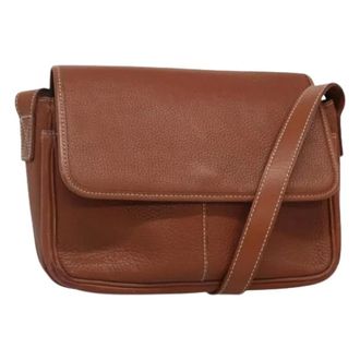 Burberry Pre-owned Cross Body Bags, female, Brown, Size: ONE SIZE Pre-owned Leather Shoulder Bag