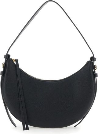 Tory Burch Romy Half Moon Bag - Dames - Schoudertassen - Zwart - ONE Size - Leer - Tassen