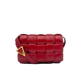 Bottega Veneta Pre-owned Cross Body Bags, female, Red, Size: ONE SIZE Pre-owned Vintage Leather Crossbody Bag