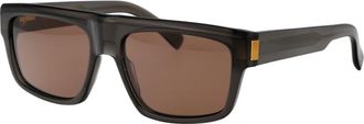 Dunhill Stijlvolle zonnebril Du 0055S - Heren - Zonnebrillen - Bruin - 57 MM - Accessoires