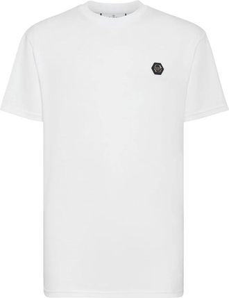 Philipp Plein Heren, Tops, Wit, Maat: 4XL Katoen